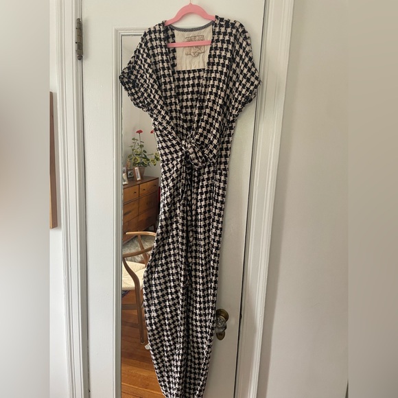 Ace & Jig wrap jumpsuit in Tuxedo - Picture 3 of 5